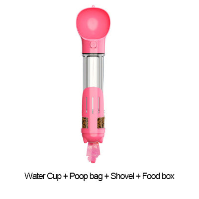 3-in-1 Travel Dog Water Bottle & Treat Dispenser