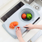 3-in-1 Cutting Board with Drain Basket