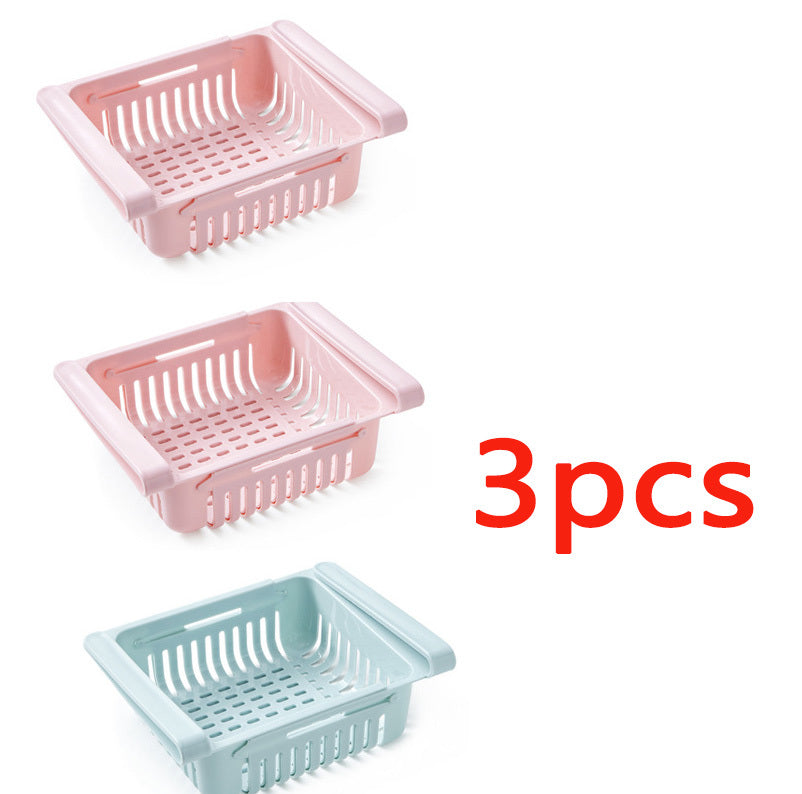 Stretchable Refrigerator Storage Basket