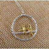 925 Sterling Silver Necklaces Cute Bird Pendants Necklace