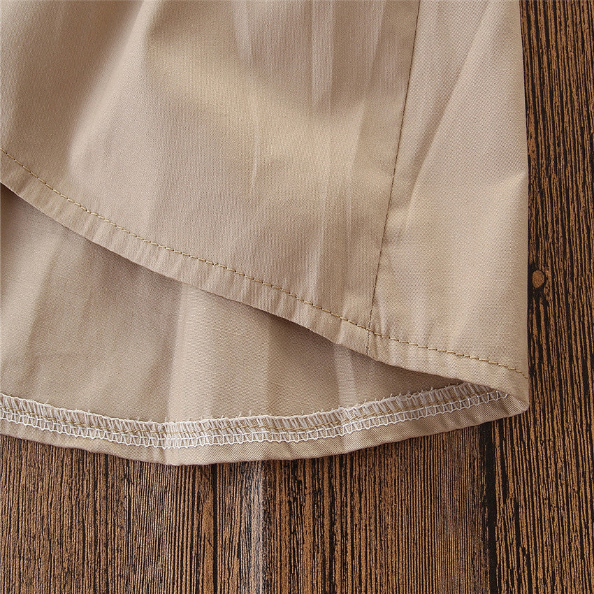 Beige Children's Shirt Dress