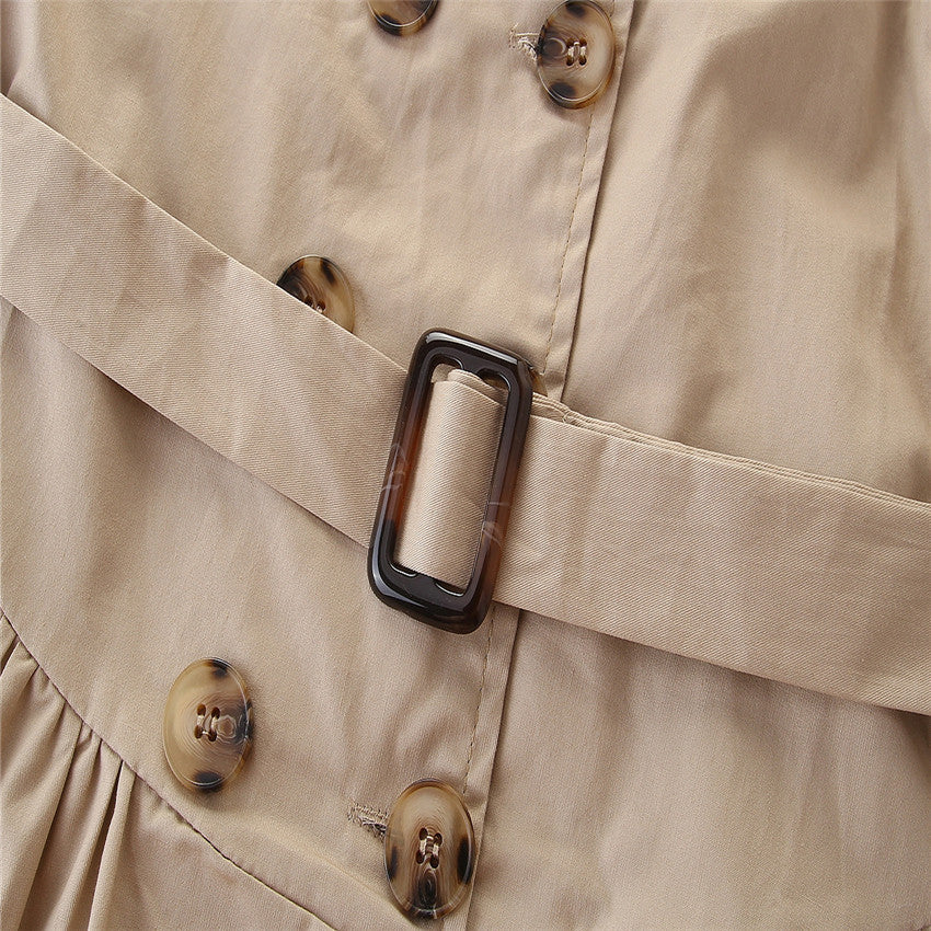 Beige Children's Shirt Dress