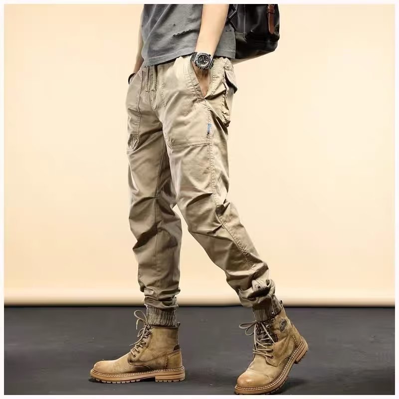 Loose Casual Ankle-Tied Jogger Pants