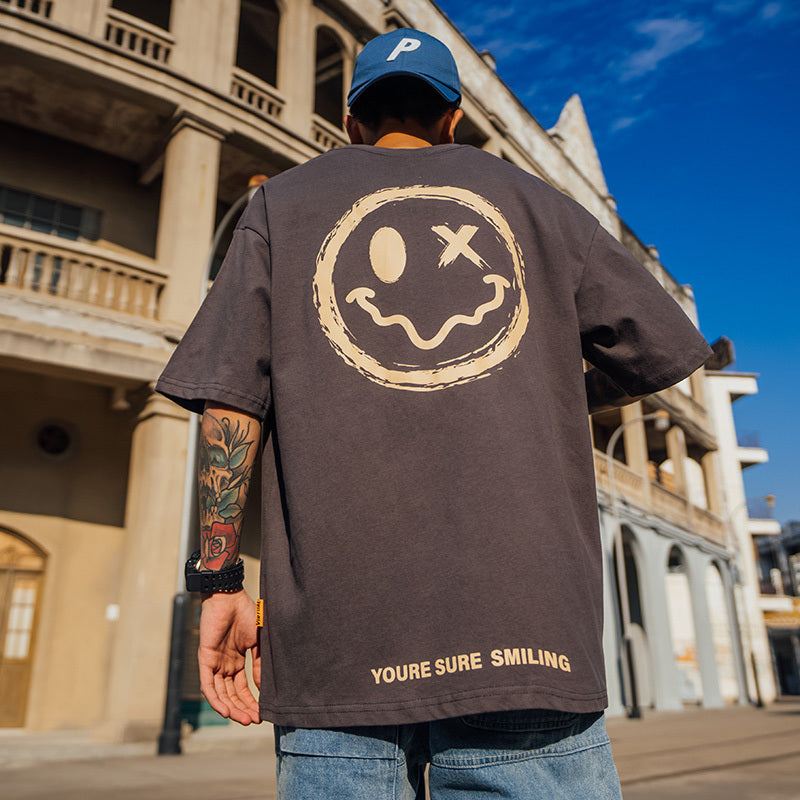 Men's Smiley Print T-Shirt