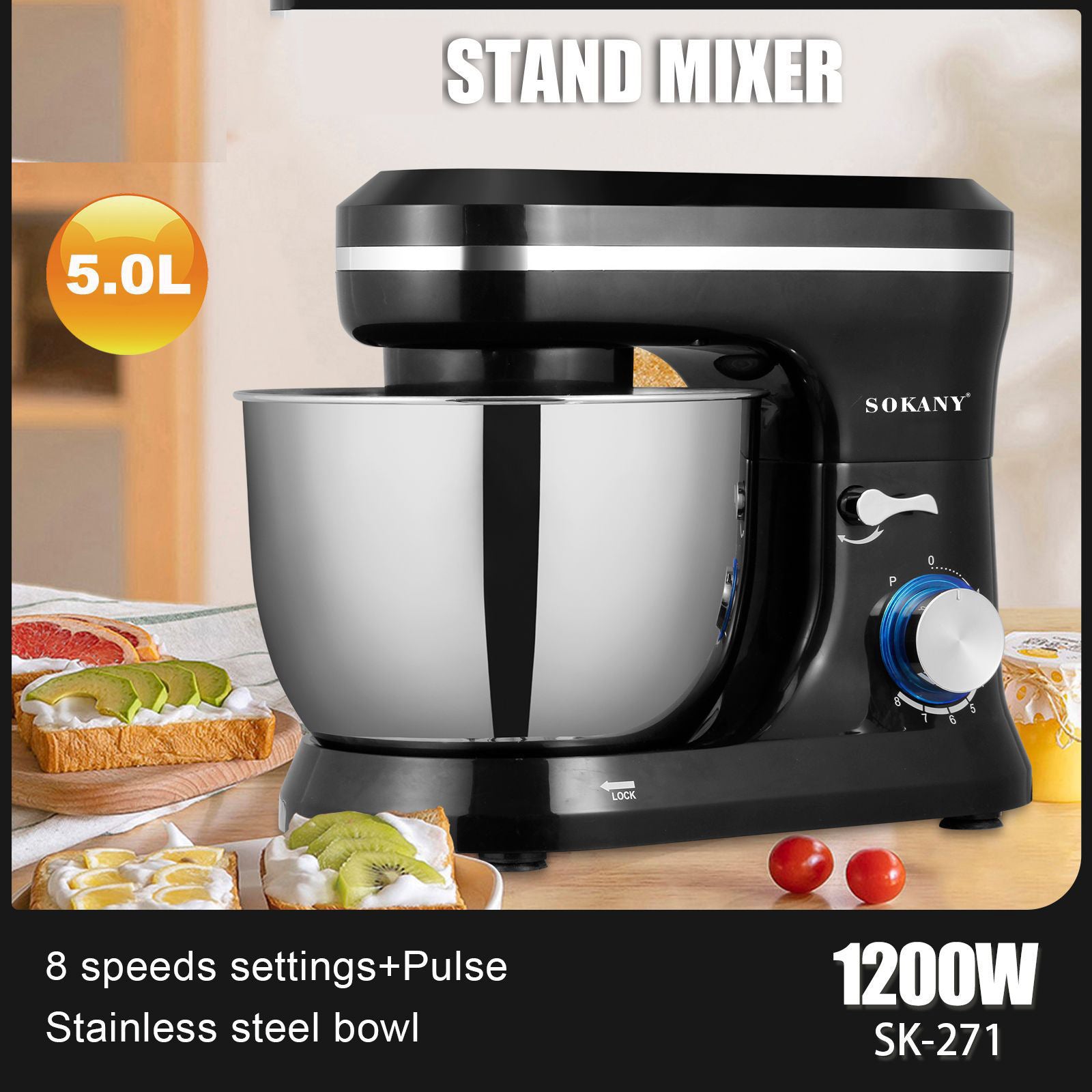Stand Mixer with Whisk