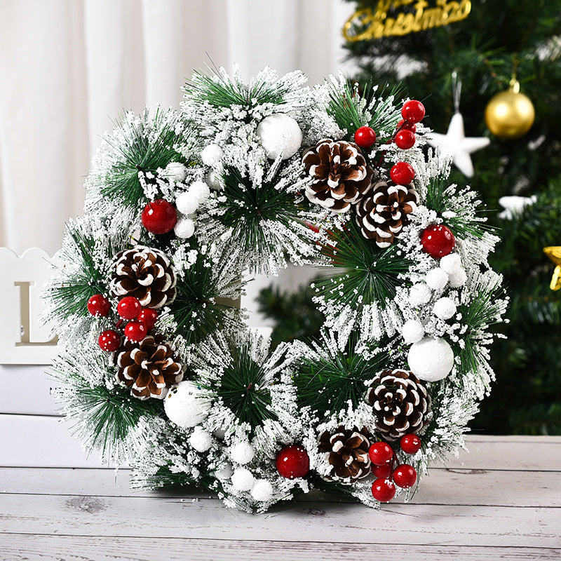 Christmas Pinecone & Berry Wreath