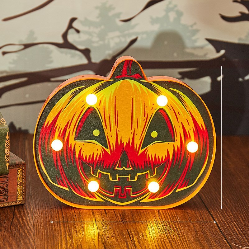 Halloween LED Skull & Pumpkin String Lights