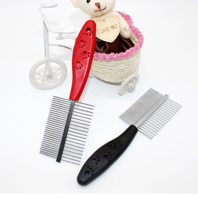 Double-Sided Dense-Tooth Pet Comb