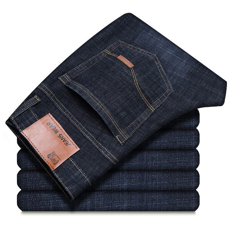 Men's Loose Straight Stretch Work Jeans