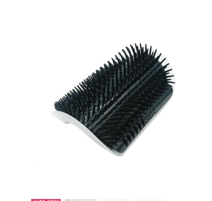 Wall-Mount Cat Self-Grooming Brush with Catnip