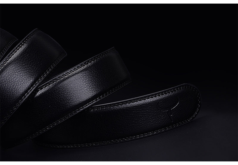 Two-Layer Cowhide Auto-Buckle Belt