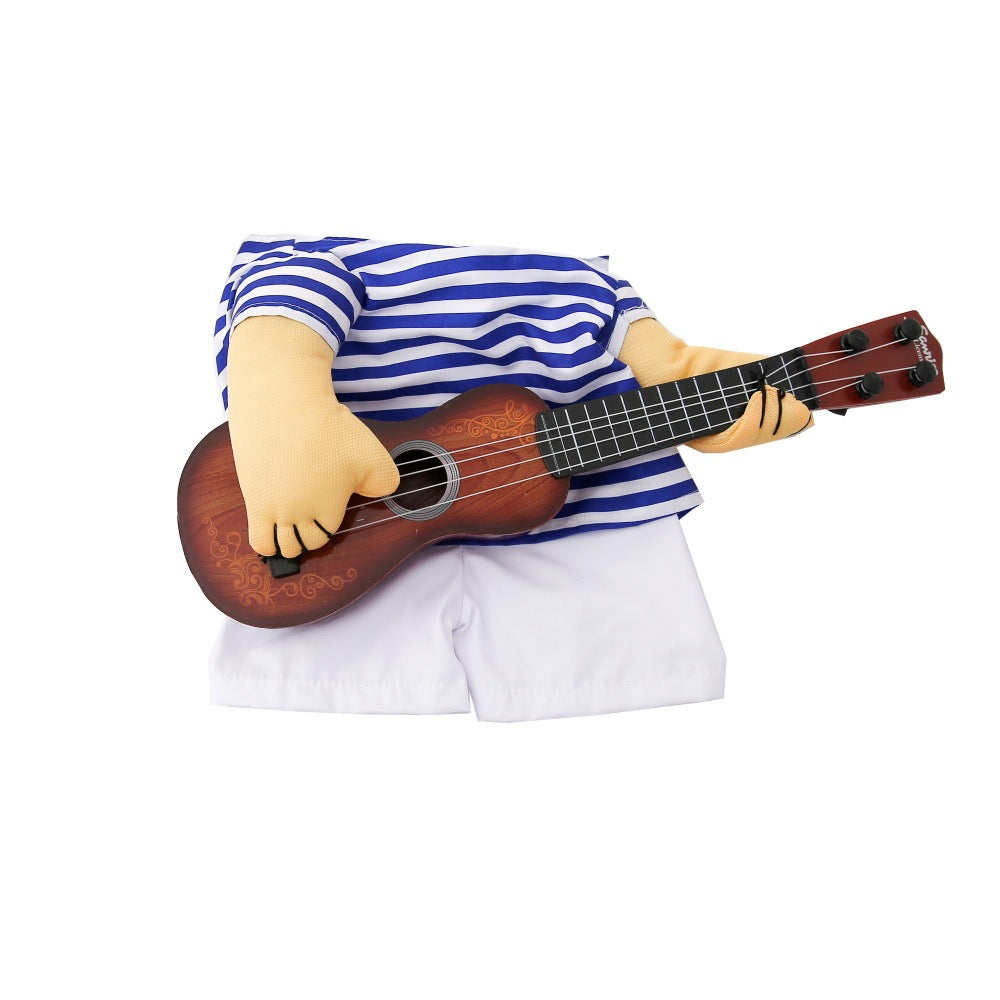 Pet Dog Guitarist Costume