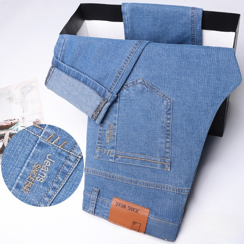 Men's Loose Straight Stretch Work Jeans