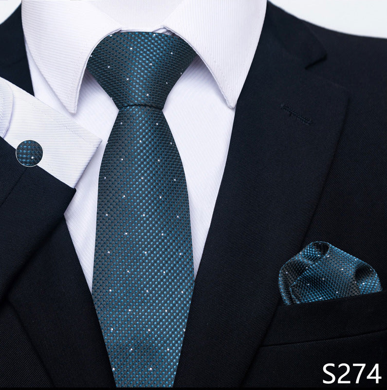 Men's Tie, Scarf & Cuff Buckle Set