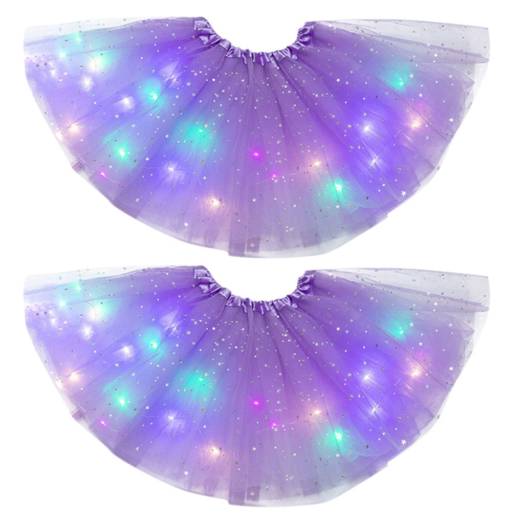 LED Light-Up Sequin Tutu Skirt