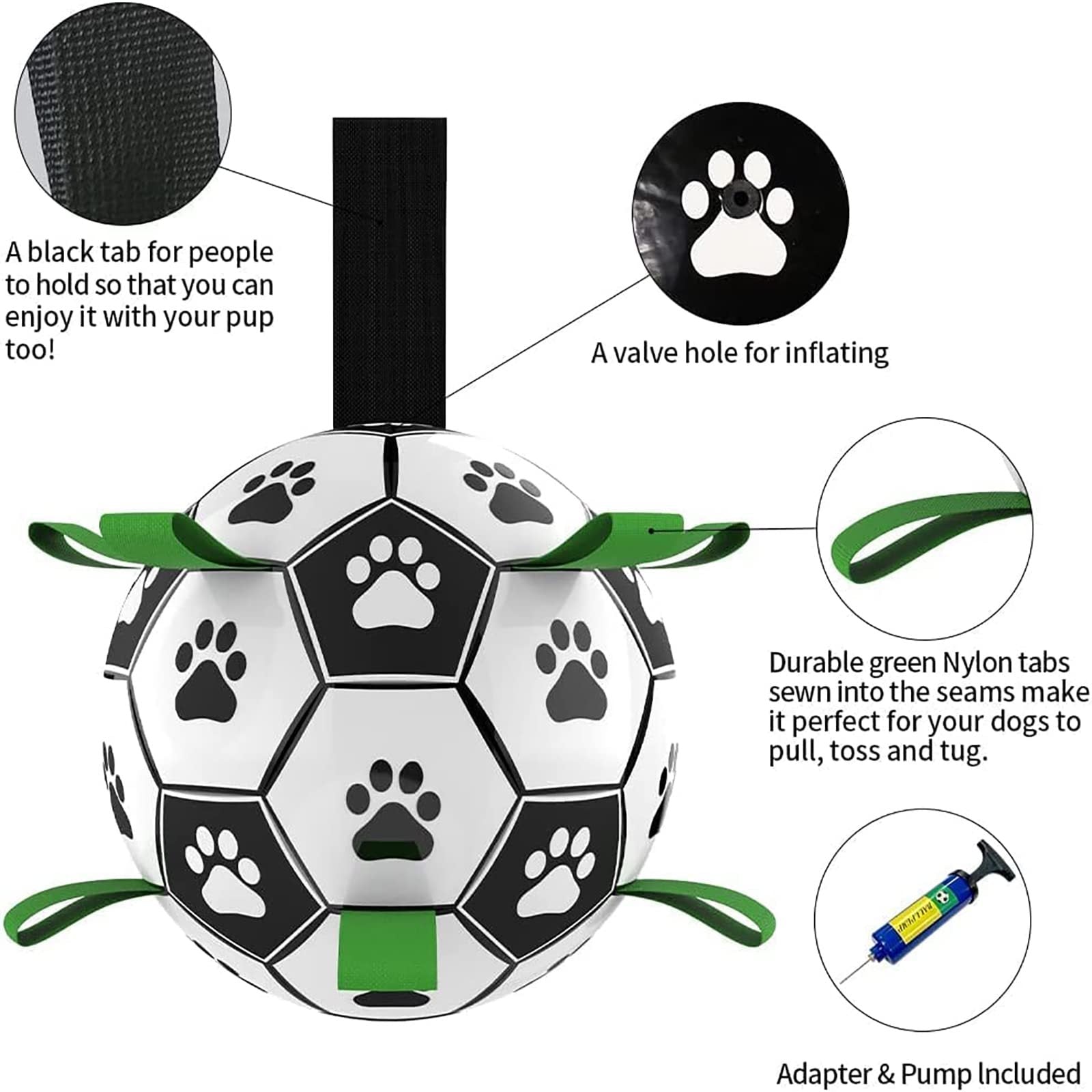 Inflatable Dog Soccer Ball Toy