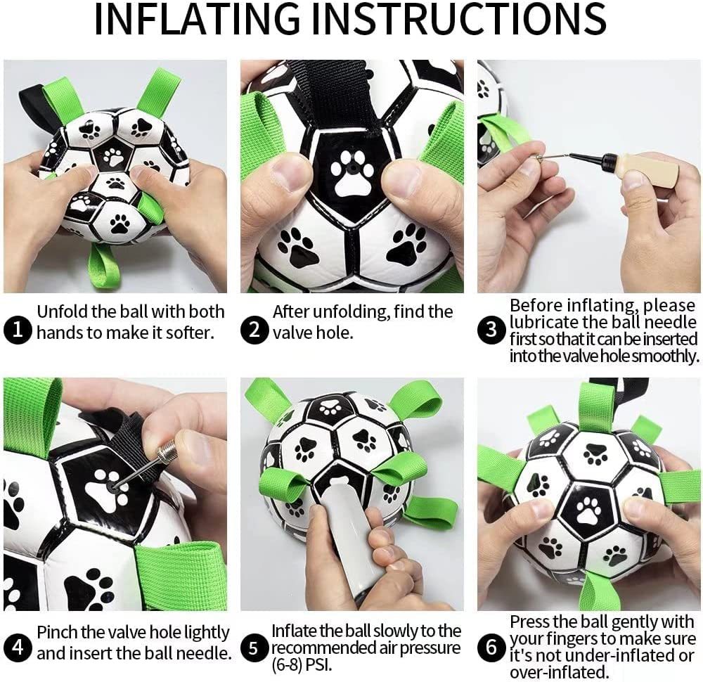 Inflatable Dog Soccer Ball Toy