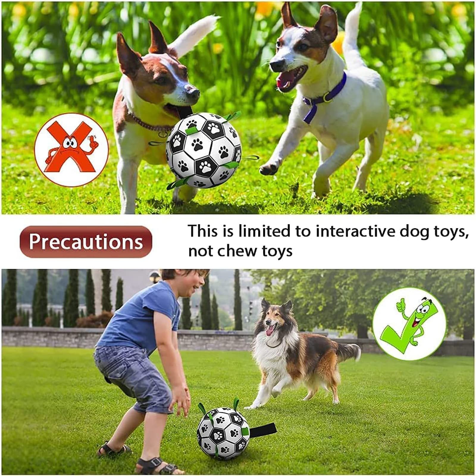 Inflatable Dog Soccer Ball Toy