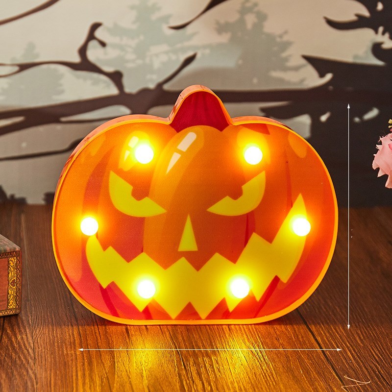 Halloween LED Skull & Pumpkin String Lights