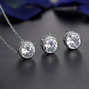 All-Match Bridal Pendant & Earrings Set