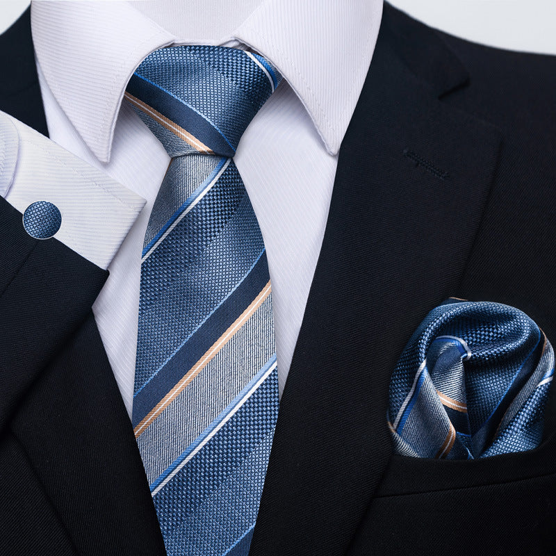 Men's Tie, Scarf & Cuff Buckle Set