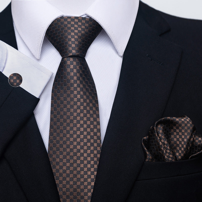 Men's Tie, Scarf & Cuff Buckle Set