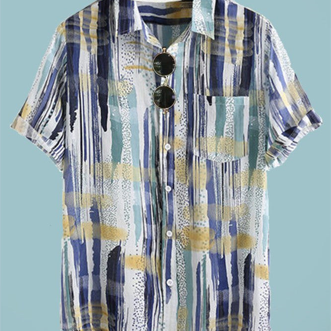 Casual Print Hawaiian Shirt