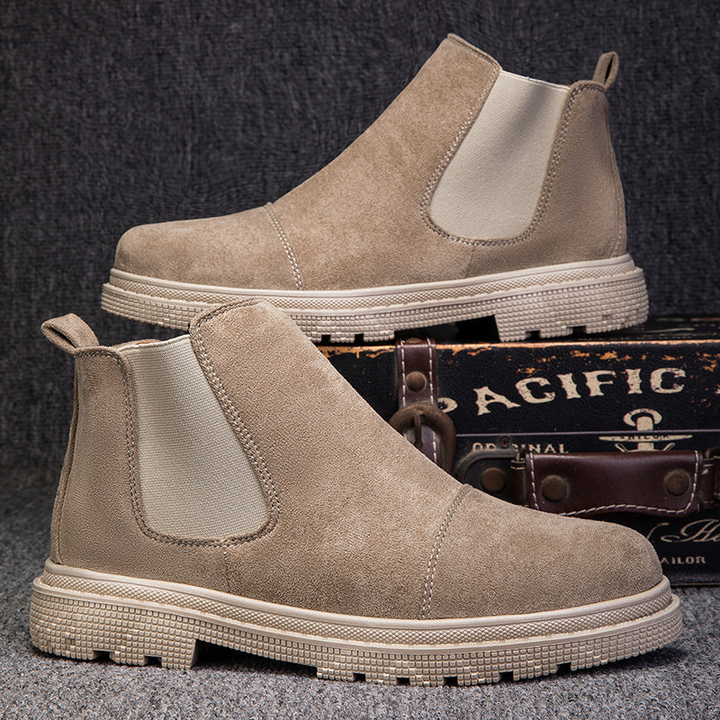 Slip-On Retro High-Top Boots