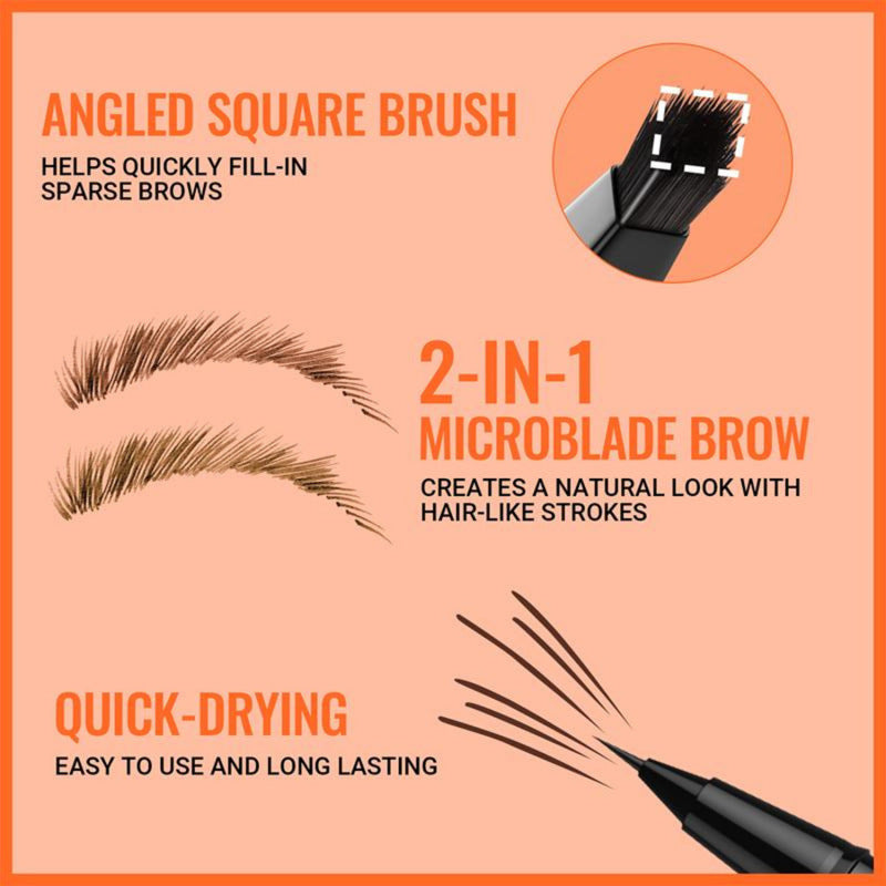 Waterproof Double-Headed Eyebrow Pencil