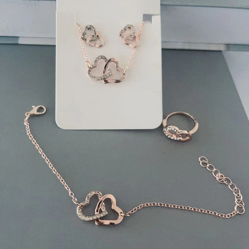 Butterfly Bridal Jewelry Set — 5 Pieces