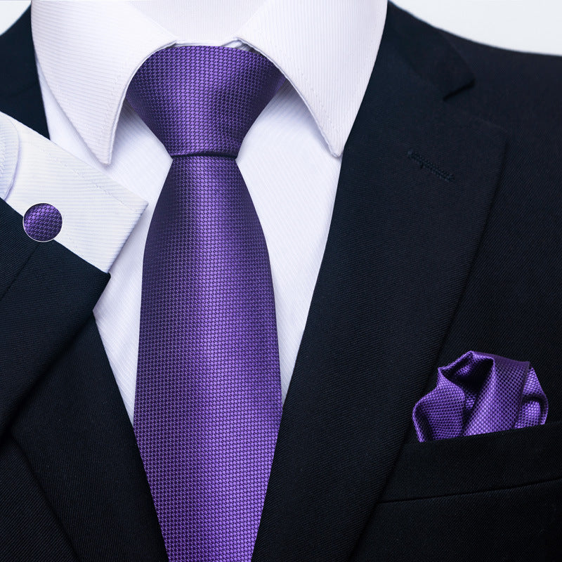 Men's Tie, Scarf & Cuff Buckle Set