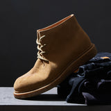 Imported Waterproof Suede Cowhide Desert Boots Men's Outdoor Worker