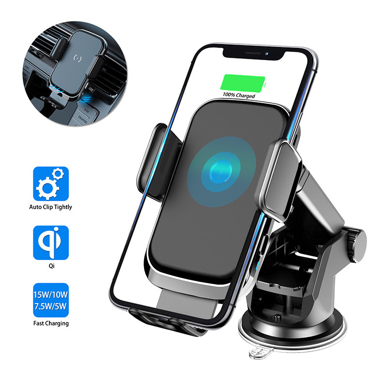 Suction-Mount Car Wireless Charger