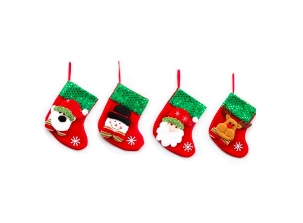 Santa Christmas Stocking Gift Bag