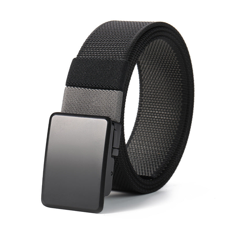 Men's Rotating-Buckle Reversible Nylon Belt