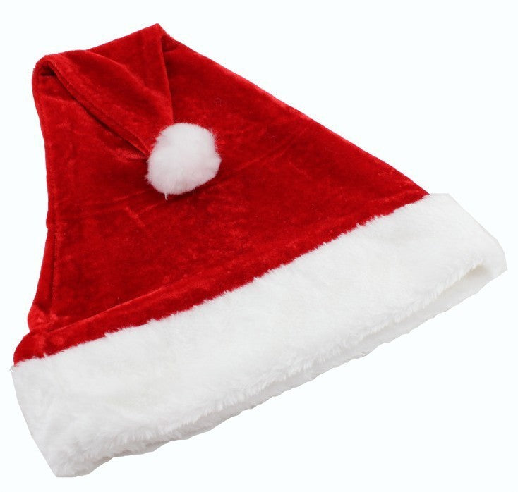 Plush Velvet Santa Hat
