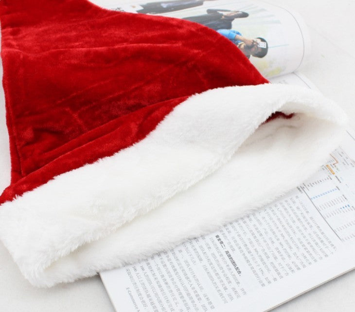 Plush Velvet Santa Hat