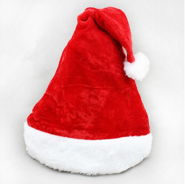 Plush Velvet Santa Hat