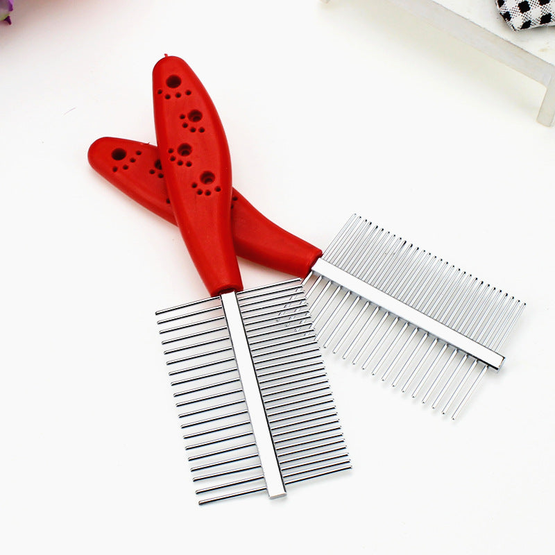Double-Sided Dense-Tooth Pet Comb
