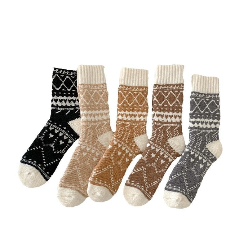 Winter Cashmere Mid-Calf Socks