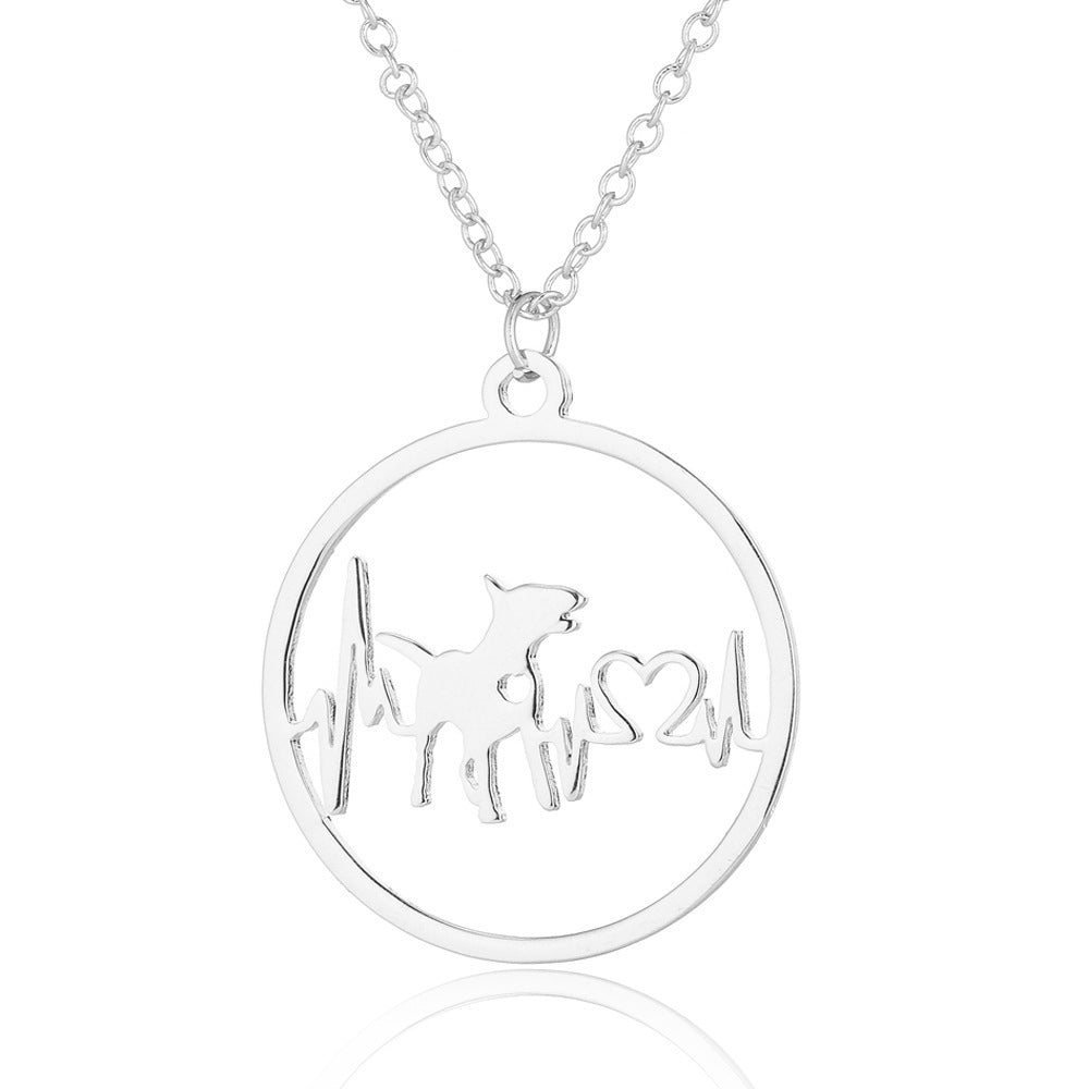 Pet Paw-Print Pendant Necklace