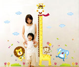 Diy Giraffe Height Chart Measure Wall Stickers