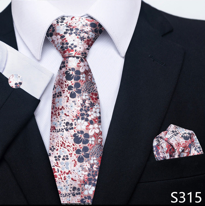 Men's Tie, Scarf & Cuff Buckle Set