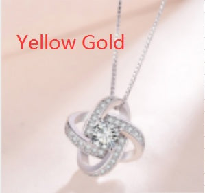 Sterling Silver Heart Zircon Pendant Necklace