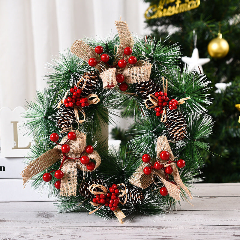 Christmas Pinecone & Berry Wreath