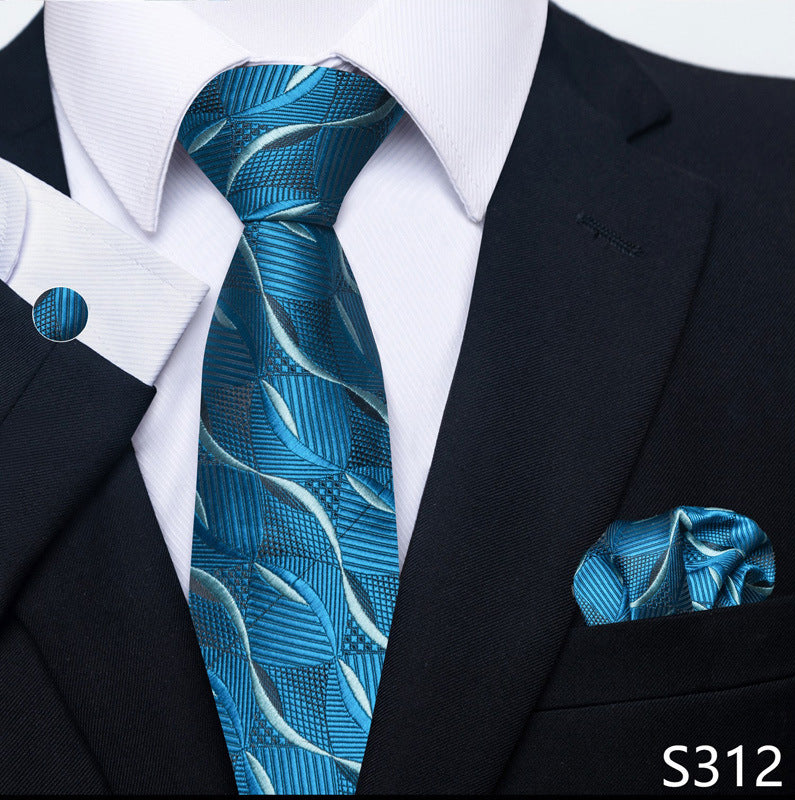 Men's Tie, Scarf & Cuff Buckle Set