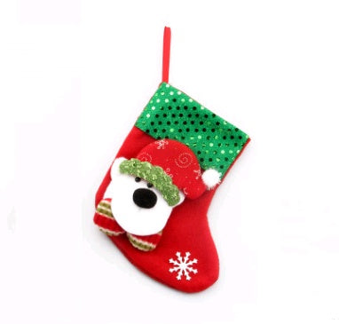 Santa Christmas Stocking Gift Bag