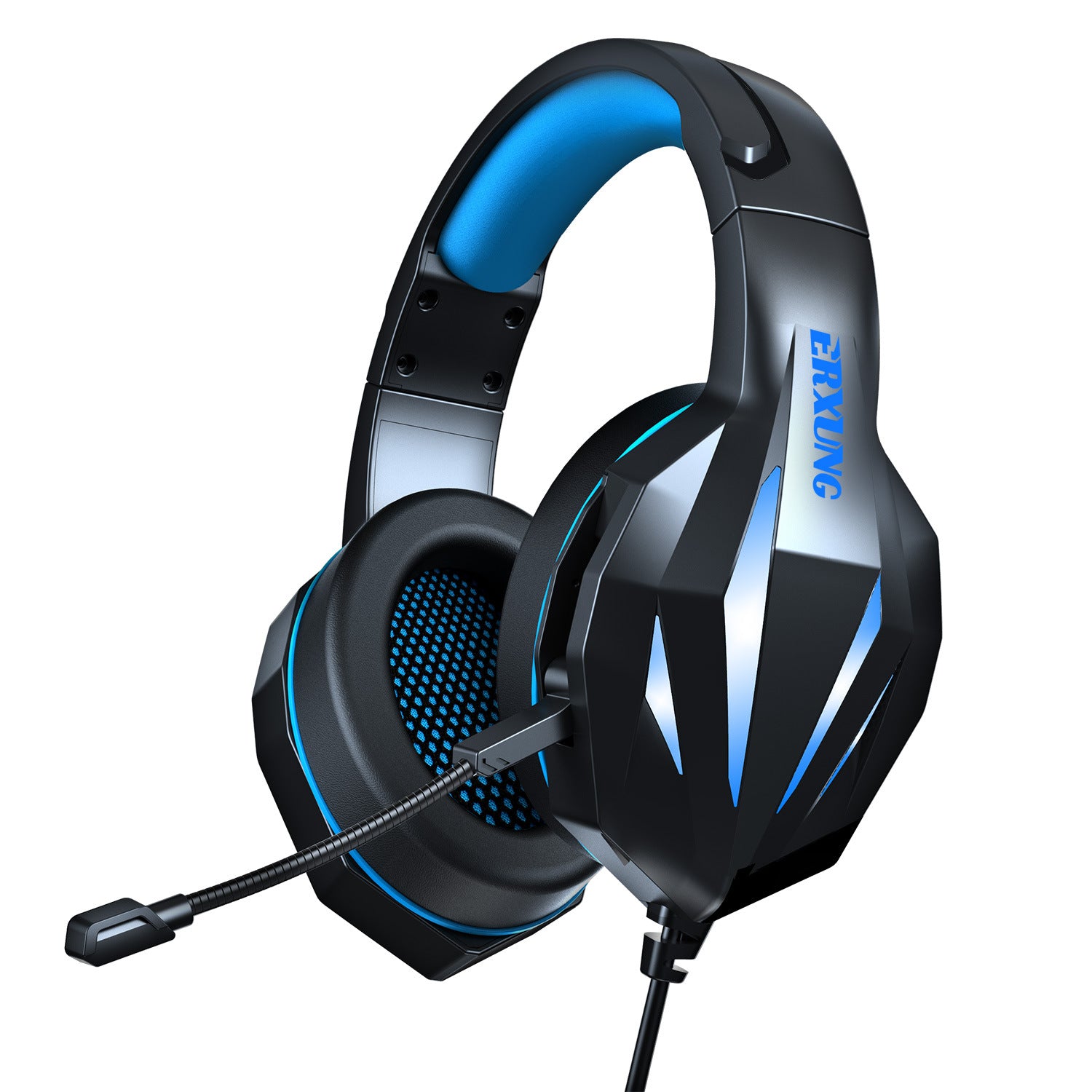 Wired Gaming Headset with LED Lights