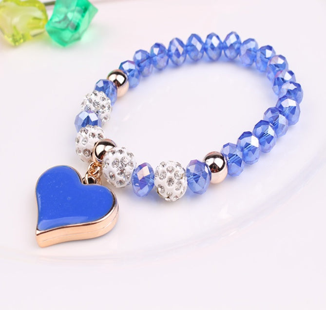 Crystal Heart Stretch Bracelet