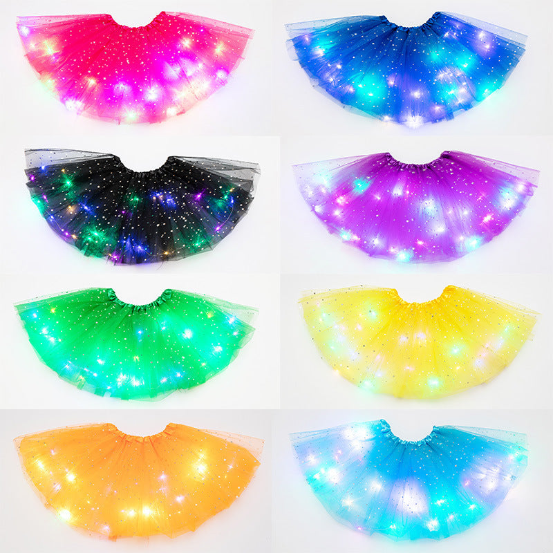 LED Light-Up Sequin Tutu Skirt
